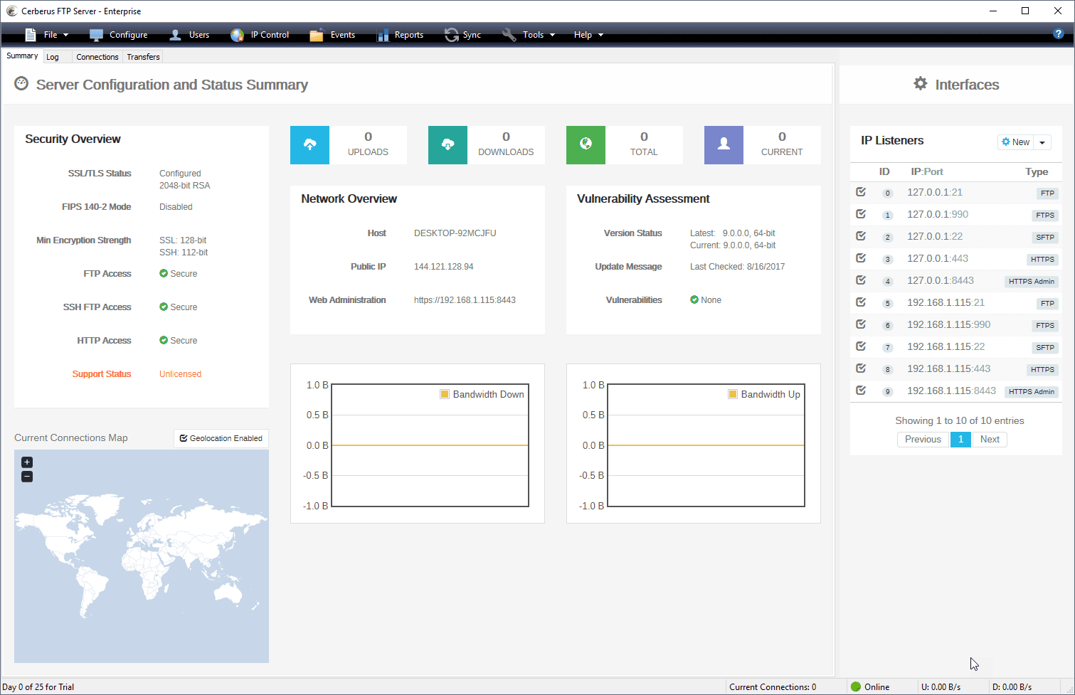 Windows 10 Cerberus FTP Server full