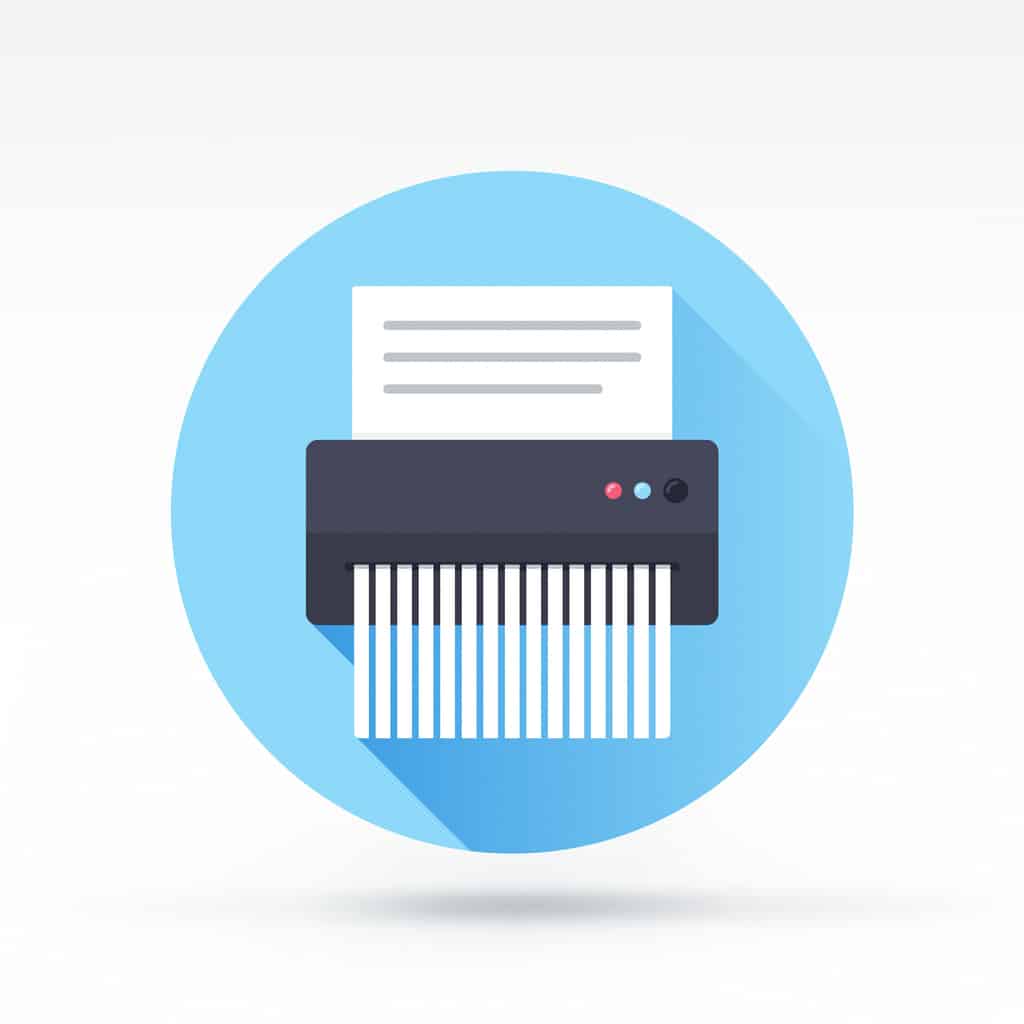 Shredder Icon File deletion