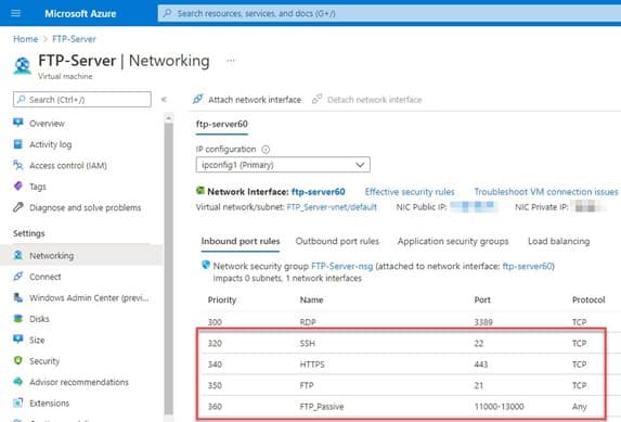 google cloud server ftp