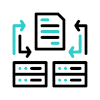 Animated Server Icon Transferring Files