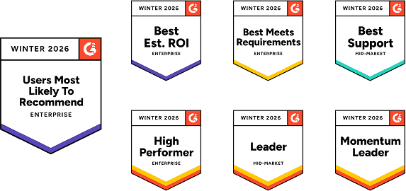 Winter 2025 G2 Badges